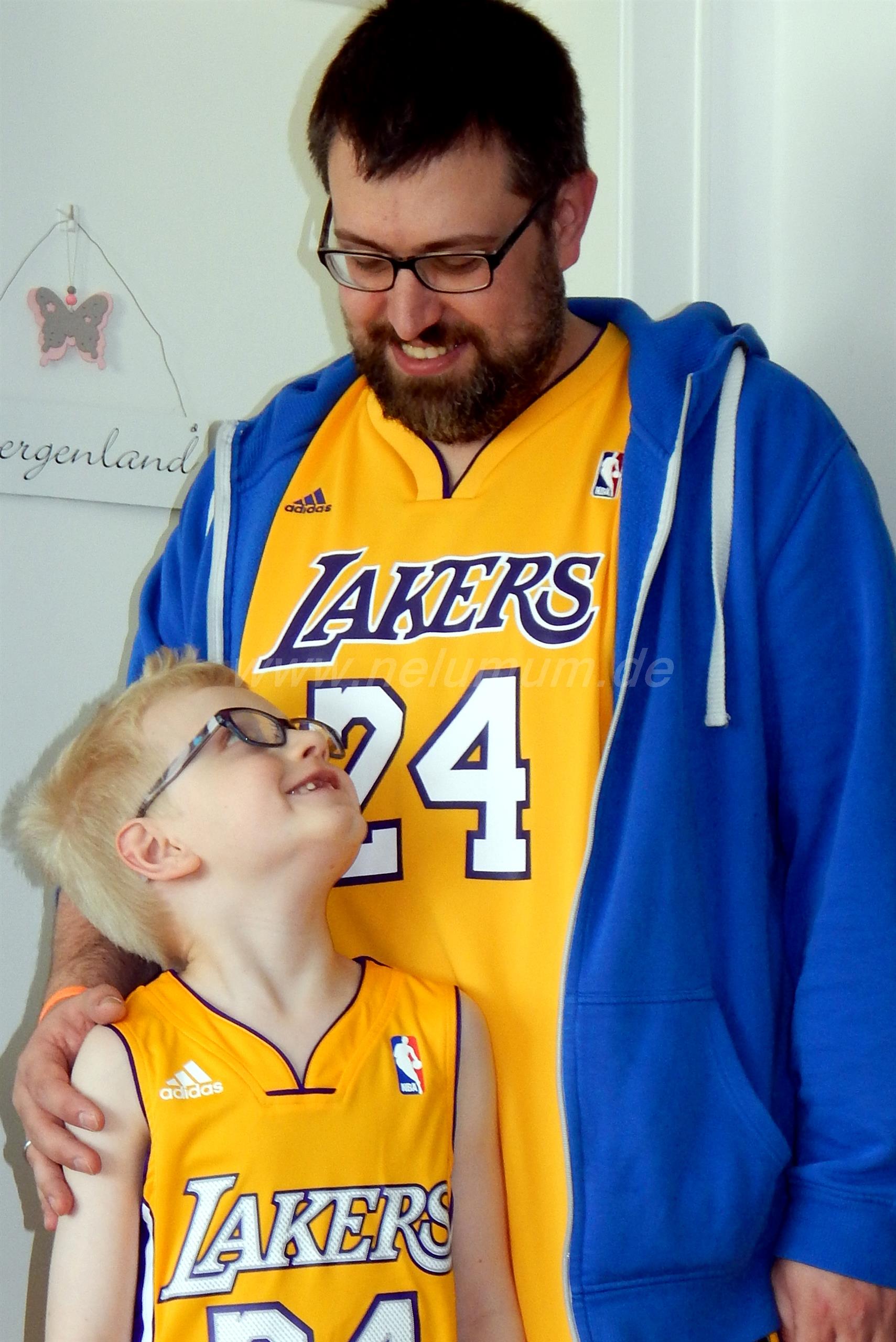 Vatertag Vater Sohn Lakers Basketball